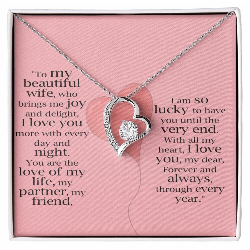 Handmade cards with a unique and artistic flair for my lovely wife, present for wife, necklace for wife