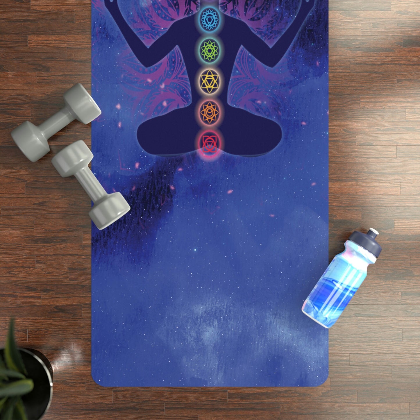 Premium Yoga Mat INSTANT Grip PU Chakra 4,5mm | Natural Rubber & PU | eco - friendly | vegan
